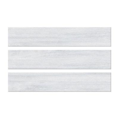 China Light Gray Wide Plank Wood Like Porcelain Tiles Rustic Bathroom Tiles for sale