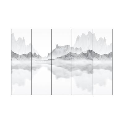 China Big Size Traditional Antique Porcelain Chinese Art Painting Marble Tile for sale