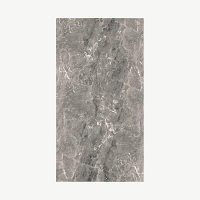 China Chinese Style Large Pascal Brown Glossy Polished Glazed Porcelain Tile Marble Slab for sale