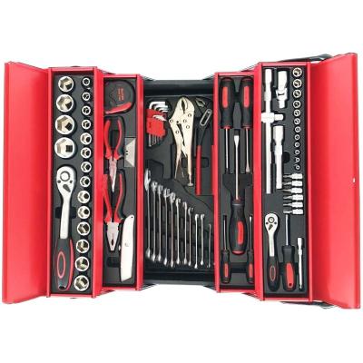 China 85PC Car Tool Kit Tool Kits Car Repair Tool Kit Set Mechanical Tools Box For Home Socket Wrench Set Ratchet Screwdriver Kit for sale