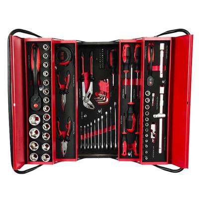 China 86PC Car Tool Kit Tool Kits Car Repair Tool Kit Set Mechanical Tools Box For Home Socket Wrench Set Ratchet Screwdriver Kit for sale