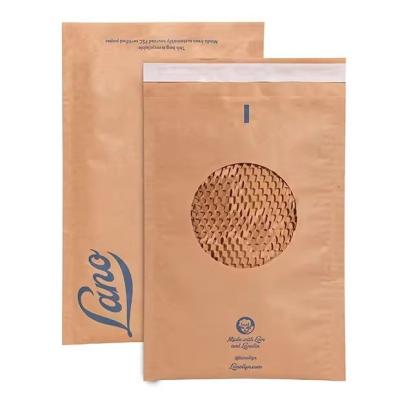 중국 Compostable Honeycomb Padded Kraft Paper Express Envelope Biodegradable Shockproof Mailers Shipping Mailing Bags 판매용