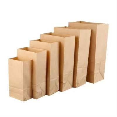 China Customized Paper Bag Packaging Recyclable Food Grade Kraft Paper Bag for sale