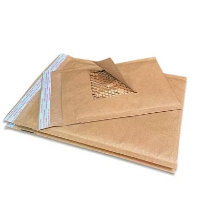 China Custom Compostable Honeycomb Padded Kraft Paper Express Envelope Biodegradable Shockproof Mailer Shipping Packaging Bag zu verkaufen