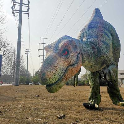 China Museum Theme Park Realistic Dinosaur Costume Walking Jurassic Interactive Costume for sale