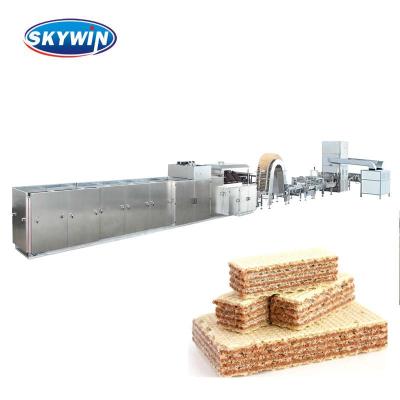 China Automatic Industrial Vegetable Wafer Biscuit Processing Plant Wafer Rolls Machine Price Production Line for sale