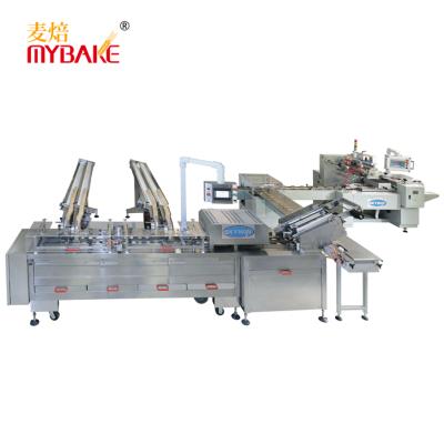 China Canner Skywin Cookie Squeezing Machine One Color Cream Cookie Squeezing Machine To Connect With On Edge Packaging Machine for sale