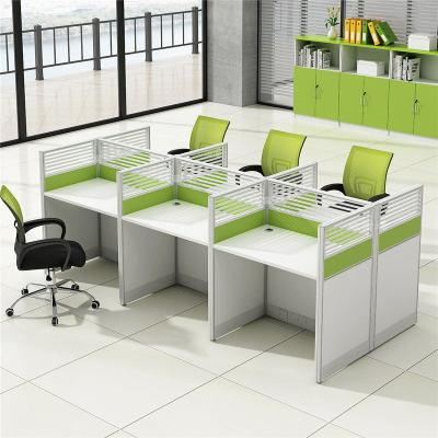 China L Shaped Workstation Workstation Workstation 6 Person Convertible Soundproof Compartments Desk L Shaped Workstation With Comfortable Chair for sale