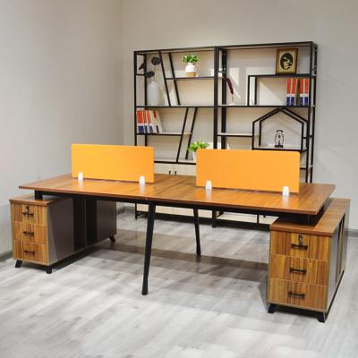 China Newest Modern Design Modern Commercial Office Furniture 4 Person Work Station And Cheap Desk for sale