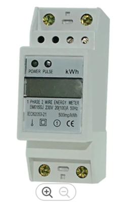 Κίνα 2 Pole Din Rail Electric Meter 2 Wire Digital Energy Small High Standard 230V προς πώληση