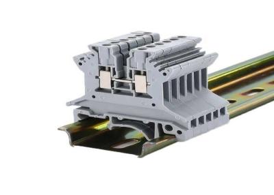 China UK-serie din rail terminal block UK 2,5 mm plastic schroefklem terminal messing oppervlak montage kabel connectoren terminals Te koop