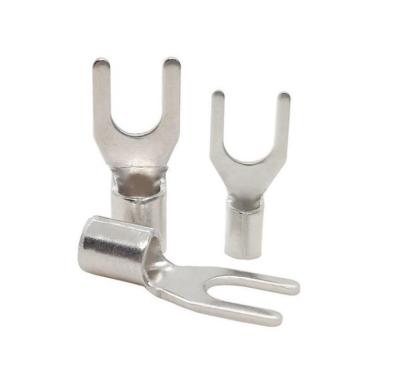 China UT Series Y/U Crimp Cable Lug Fork Spade Terminals Cold Pressed Cable Crimp Connectors Te koop