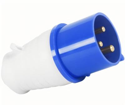 China 3 Pole16A Industrial Plugs 3P Exposed And Concealed Sockets 16A 220v Industrial Waterproof Connector for sale