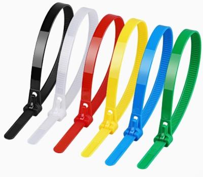 China 2.5*200 PA66 Color Adjustable Self Locking Nylon Cable Zip Ties 200mm Durable For Industrial for sale