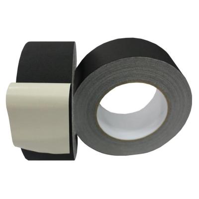 China Heat Resistant Matte Black Gaff Cloth Tape, Heavy Duty Non-Reflective Waterproof Tape for Stage, Photographers for sale