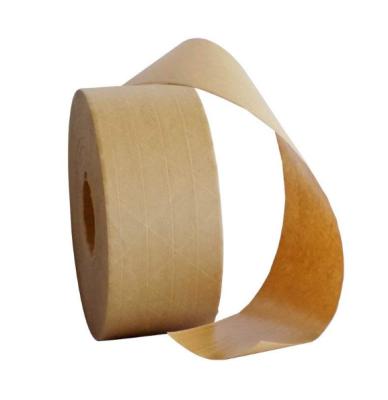 China Waterproof Premium Quality Custom Printed Jumbo Roll Brown Gummed Kraft Tape for sale