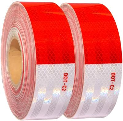 China Waterproof Truck Road Safety Warning Reflective PVC Tape for sale