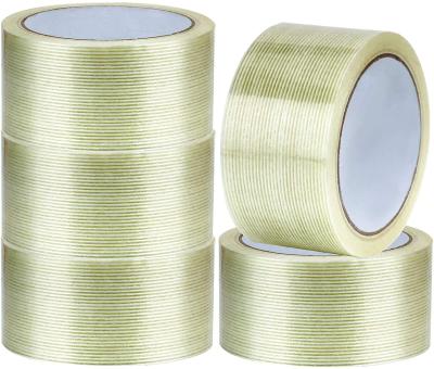 China High Quality Heat Resistant Crossweave Solvent Resistance Fiberglass Filament Tape for sale