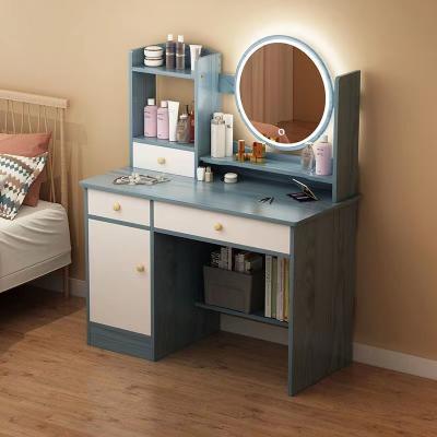 China 2022Hot Sale Modern Nordic Wooden Dressing Table Economy Modular Bedroom Dressing Table for sale