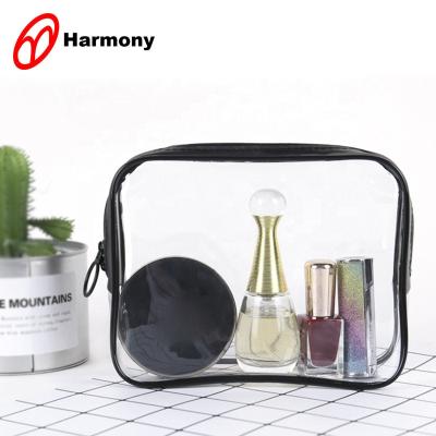 China Fashion Women Travel Makeup Bags Clear Toiletry Pouch Organizer Waterproof PVC Transparent Cosmetic Bag for sale