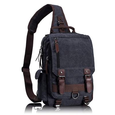 China Custom Made Daily Life Wholesale Canvas Messenger Bag Sling Bag For Men Cross - Shoulder Body Bag for sale