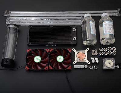 China New Computer Case SysCooling Rigid Tube Water Cooling System Hard Tube Water Cooling Kit For CPU for sale