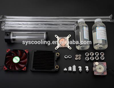 China Computer Case Syscooling Rigid Tube Liquid Cooling Kit Water Pump Tube System Water Cooling Kit New for sale