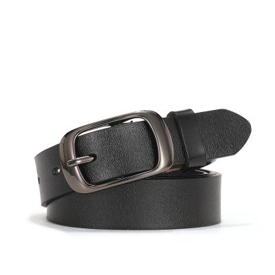 China MEN BUCKLE 95cm-125cm ladies leather belt soft leather personalized custom classic buckle for sale