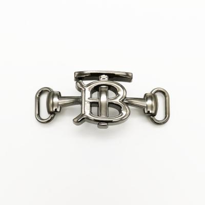 China Wholesale Shoe Buckle Tiny B Metal Shoe Buckle Shoe Decoration Accessories Shoe Components for sale