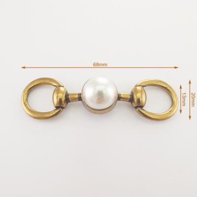 China Wholesale New Style Designer Alloy Pearl Ladies Shoe Buckle Shoe Jewelry for sale