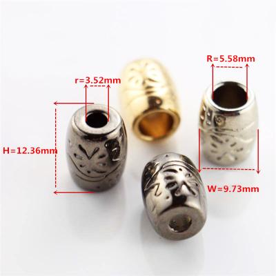 China ZINC METAL nickel free LACE ROPE END PLUG LOCK #007 for sale