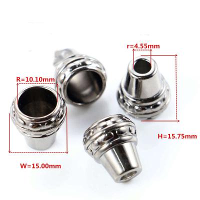 China ZINC METAL LACE BELL SHOCK ROPE Nickel Free END PLUG LOCK #093 for sale