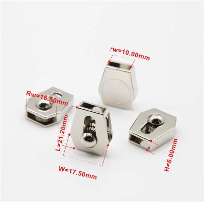 China ZINC METAL nickel free LACE ROPE END PLUG LOCK #0778 for sale