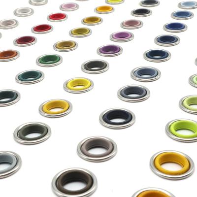 China Custom High-Grade Brass Steel Designer Grommet Thickened Color Metal Round Hole Clothing Round Hole for sale