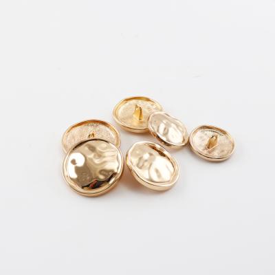 China Viable Custom Design Irregular Gold Button Fashion Coat Metal Button for sale