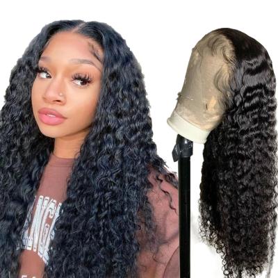 China 100% Raw Virgin Hair Silky Straight Wave 13X6 Hd Lace Front Wigs Water Wave Lace Front Wig For Women for sale