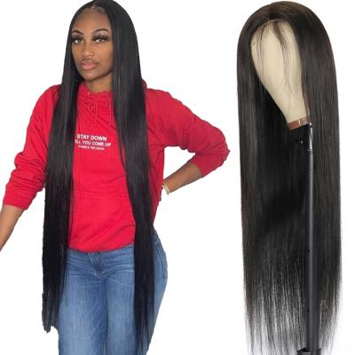 China High Frequency Silky Straight Wave Best Selling Straight Virgin Hair Wig Natural Color Human Hair Lace Front Wigs For Black Women for sale