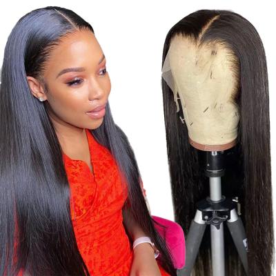 China Silky Straight HF Wave 13x4 HD Lace Front Human Hair Silky Straight Bone Lace Front Wigs Transparent Lace Closure Wigs For Black Women for sale