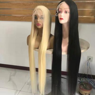 China All Textures Brazilian Remy Human Hair HD Transparent Full Lace Wig Deep Bleached Straight Full Knots Lace Hair Wigs for sale