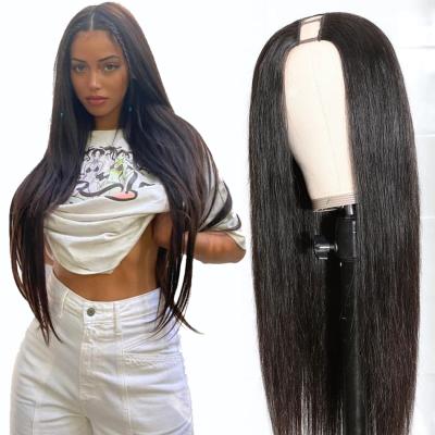 China Straight/Body Wave/Deep Wave/Water Wave/Curly/Afro Curly Wigs Brazilian Natural Hair U Part Half Wigs For Black Women Cheap Glueless 150% Density Remy Wigs for sale