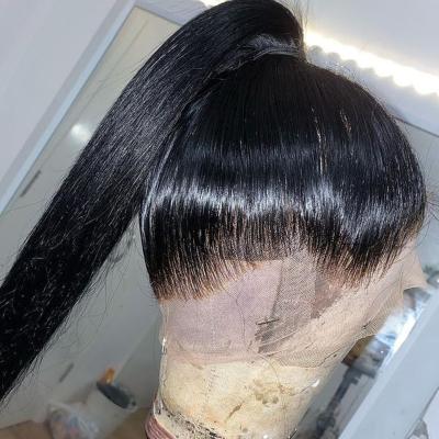 China HD Transparent Silky Straight Wave Full Lace Hair Wigs, Brazilian 360 Lace Frontal Wigs, 13x6 Lace Front Wigs For Black Women Hair HD for sale