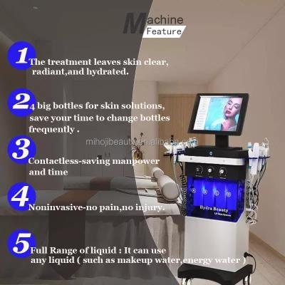 China Skin Tightening And Whitening 14 In 1 Hydrafacial Machine Diamond Microdermabrasion for sale