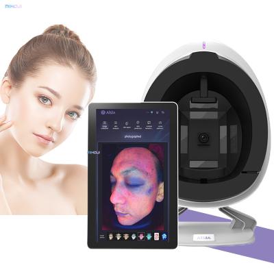 China Máquina de análisis 3D de la piel facial con voltaje 110V/220V 50-60Hz y análisis de acné en venta