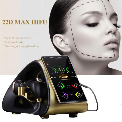 China Hifu 22d Max Machine Hifu Ultrasound Machine Rf Lipo Hifu Non Surgical Face Lift Machine 22d Max Hifu for sale