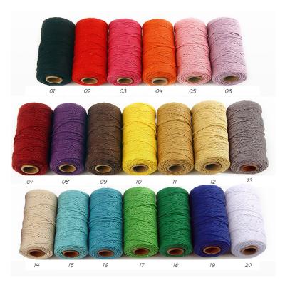 China Bags Color Cotton Yarn Macrame Ties 2mm Nylon Bulk Buy For Bags Earrings Key Chain Wall Hanging Shelf Craft for sale