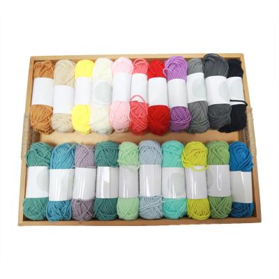 China Europe 4ply acrylic yarn assorted colors skeins - perfect for Mini Knitting and crochet project for sale