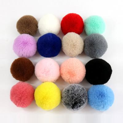 China Eco-Friendly Wholesale Fur Pom Pom , Colorful Pompom Shoe Faux Bunny Clips for sale