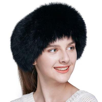 China Fashion Headband Faux Fur Headband Winter Wide Ear Warmers Head Warmer Faux Rabbit Fur Hat Hats Winter for sale