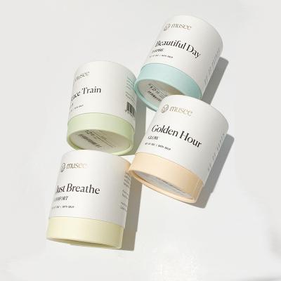 China Wholesale Biodegradable Kraft Paper Tube Eco-friendly Round Cylinder Cardboard Cylinder Bath Bomb Biodegradable Paper Tube Packaging for sale