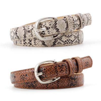 China Pants Fashion Casual Snake Skin Slimming Belts Crocodile Hot Classic Pattern Female Belt For Women for sale